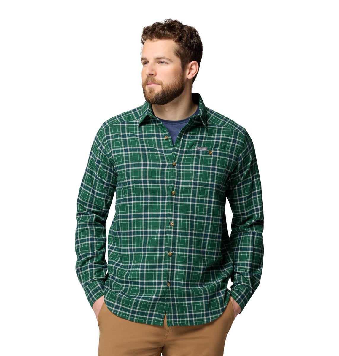 Camisa Manga Larga Cornell Woods  Verde