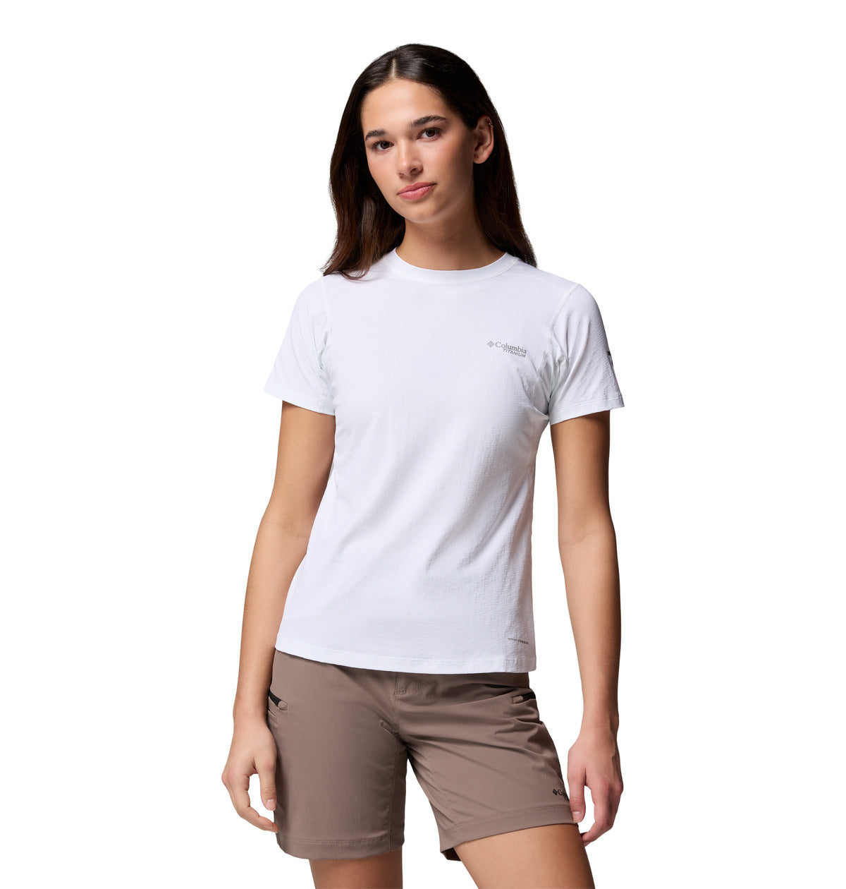 Remera Diamond Peak Short Omni-Freeze Blanco