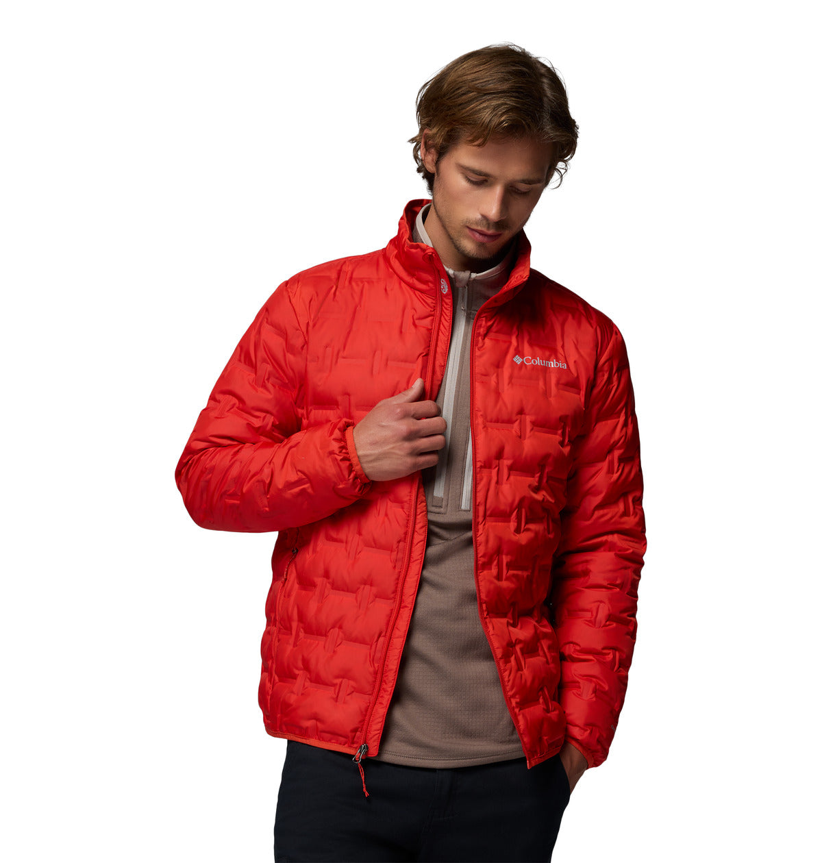Campera Delta Ridge Ii Down Heat Seal Rojo