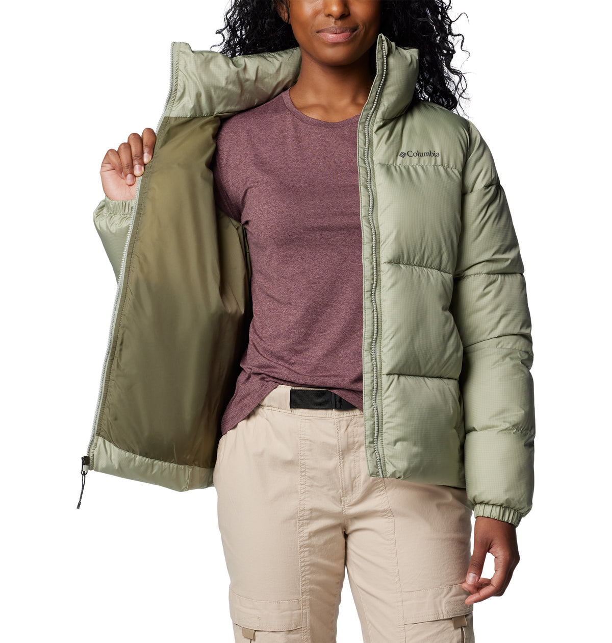Campera Puffect Ii Full Zip Omni-Shield Verde