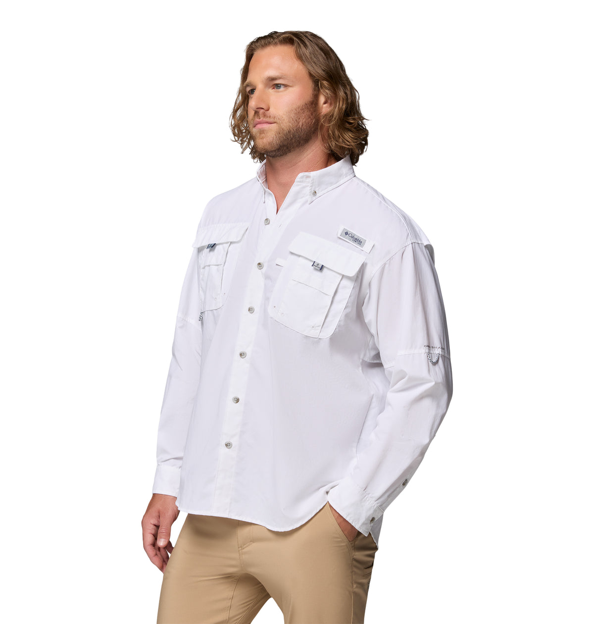 Camisa Manga Larga Bahama Ii L/S Shirt Omni-Shade Blanco