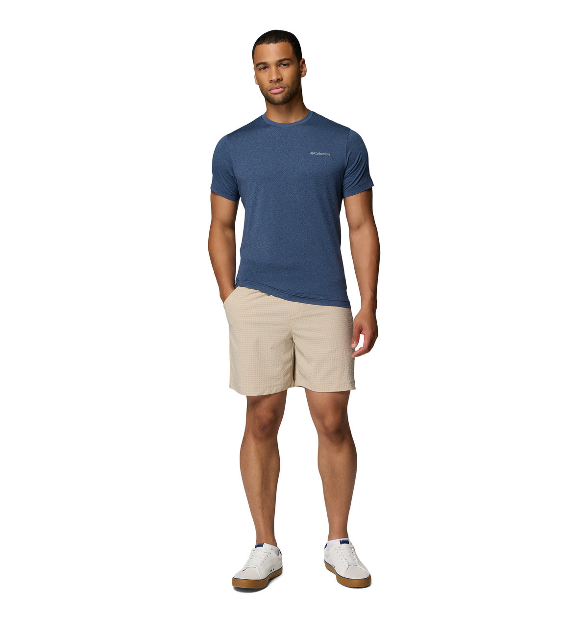 Remera Parsons Point Ss Omni-Shade Azul Marino