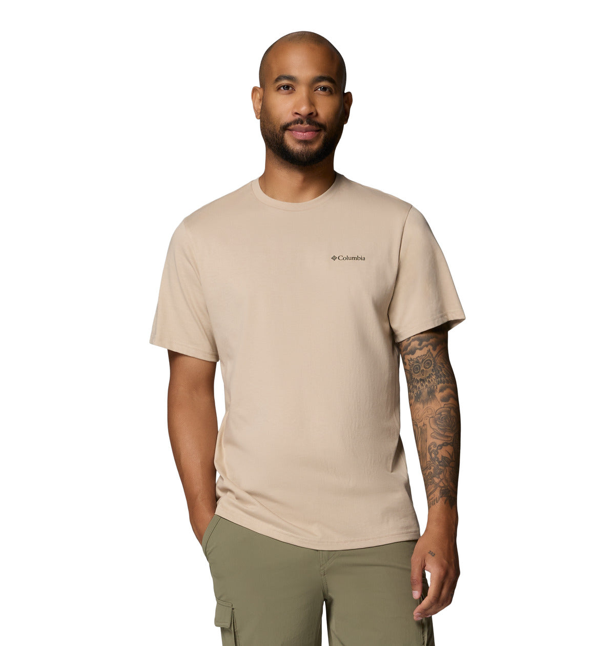 Remera Csc Outdoor Back  Beige