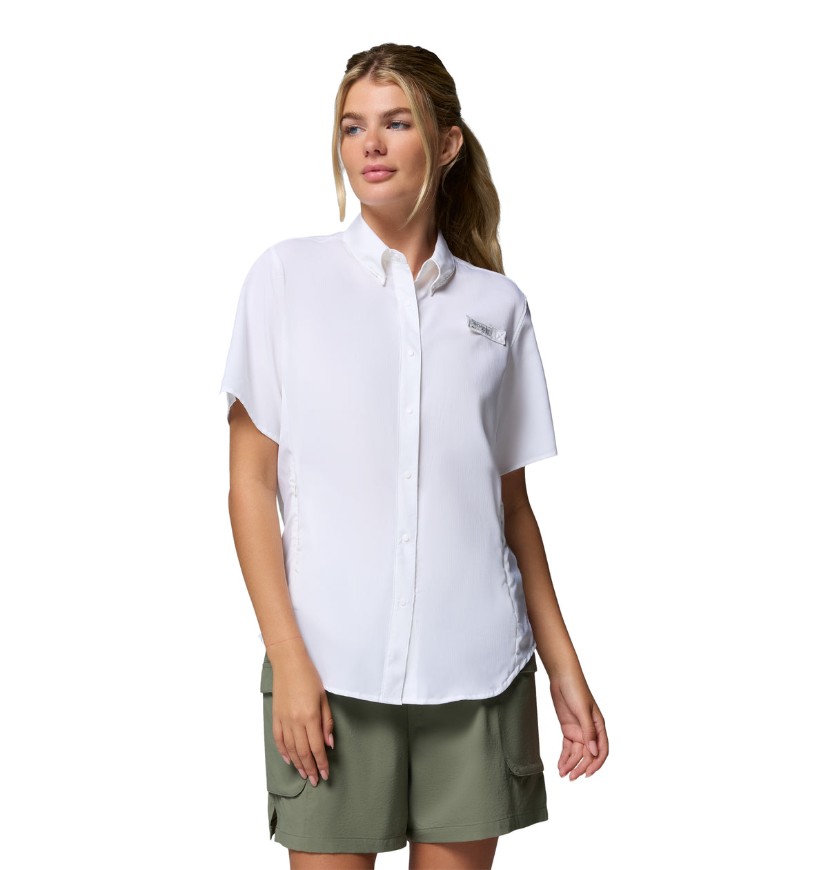 Camisa Manga Corta Tamiami Ii Ss Shirt Omni-Shade Blanco