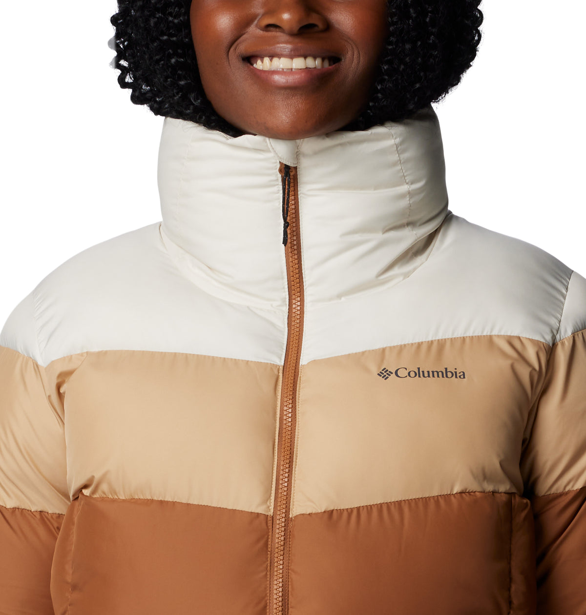 Campera Puffect Ii Colorbloc Omni-Shield Marrón