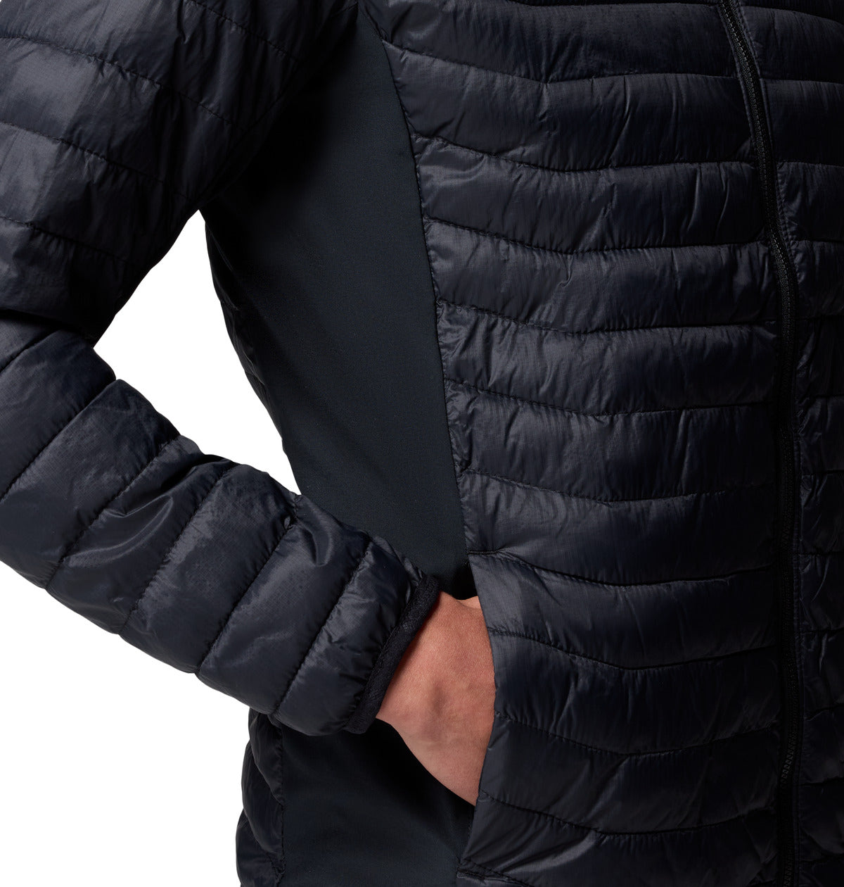 Cortaviento Powder Pass Hybrid Omni-Shield Negro