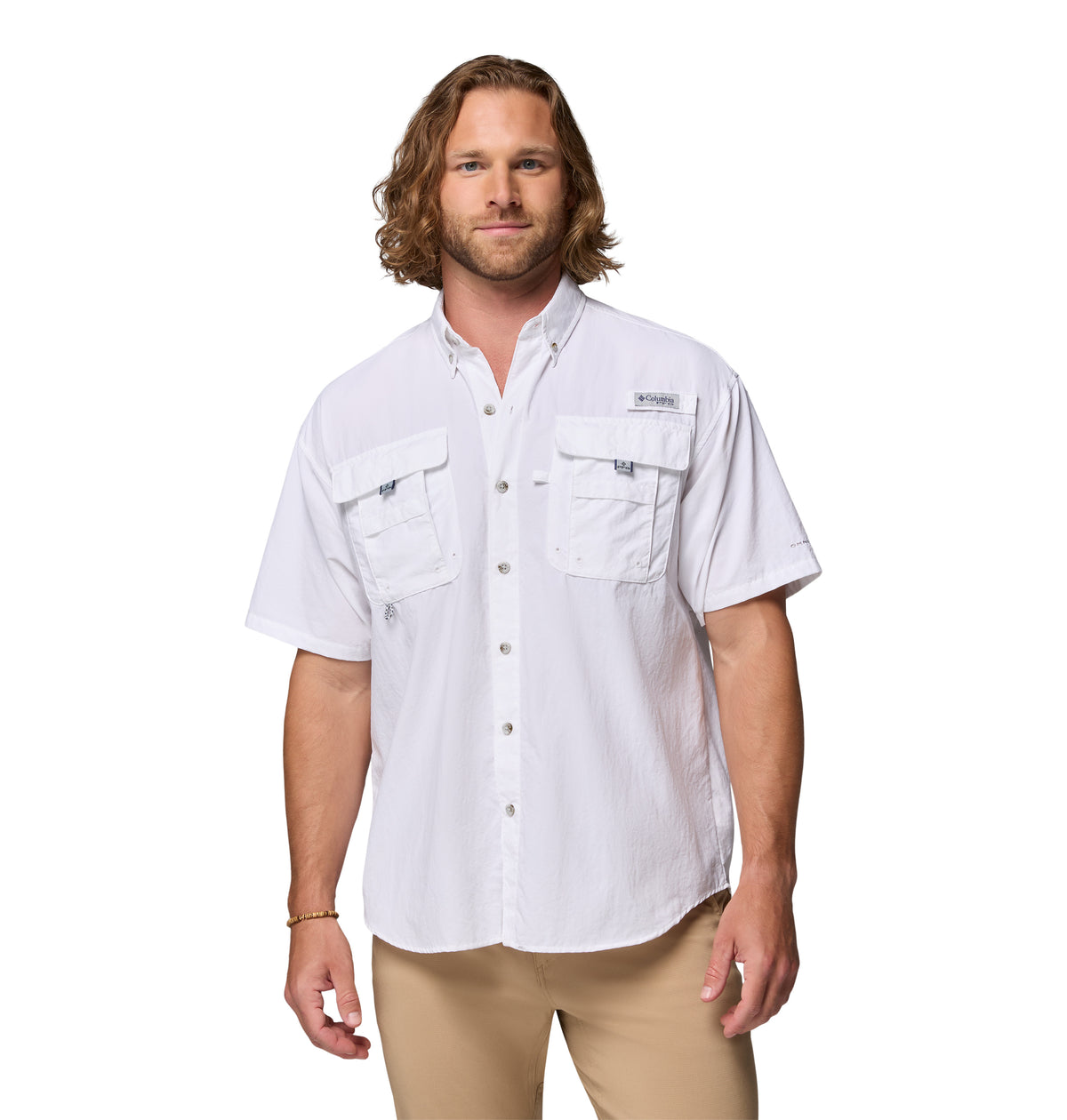 Camisa Manga Corta Bahama Ii S/S Shirt Omni-Shade Blanco