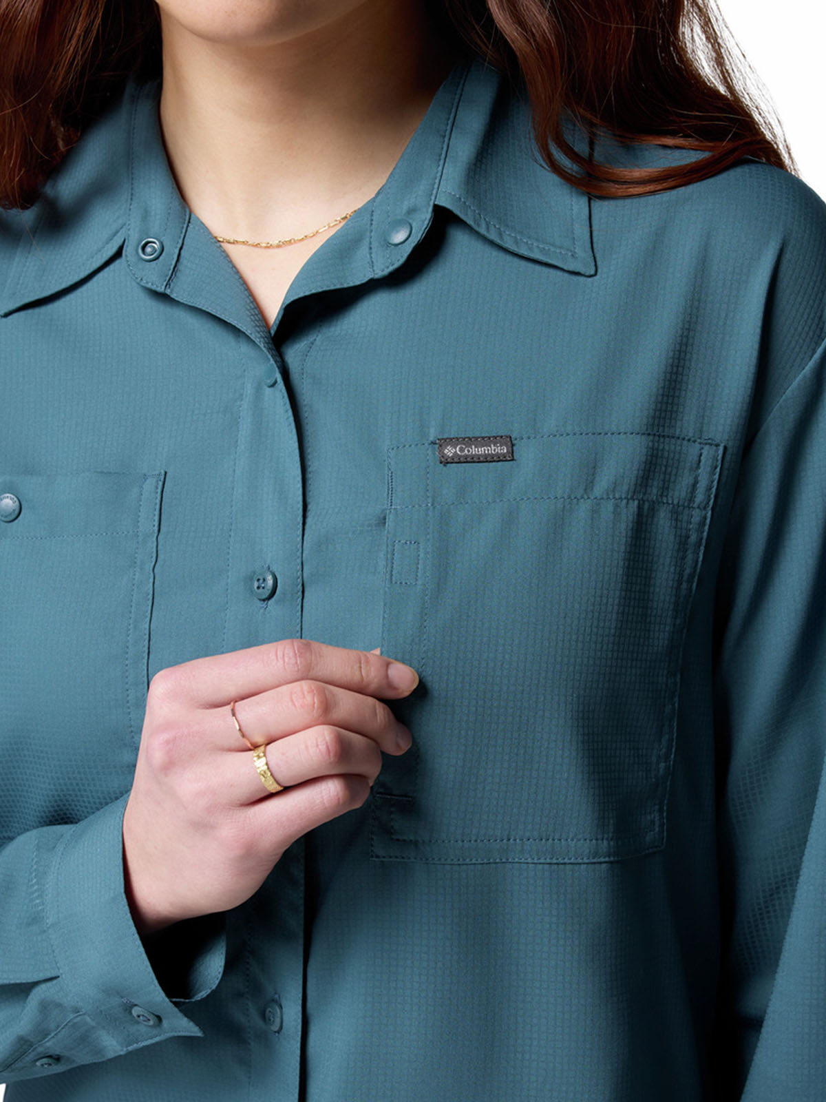 Camisa Silver Ridge Utility Omni-Shade Azul