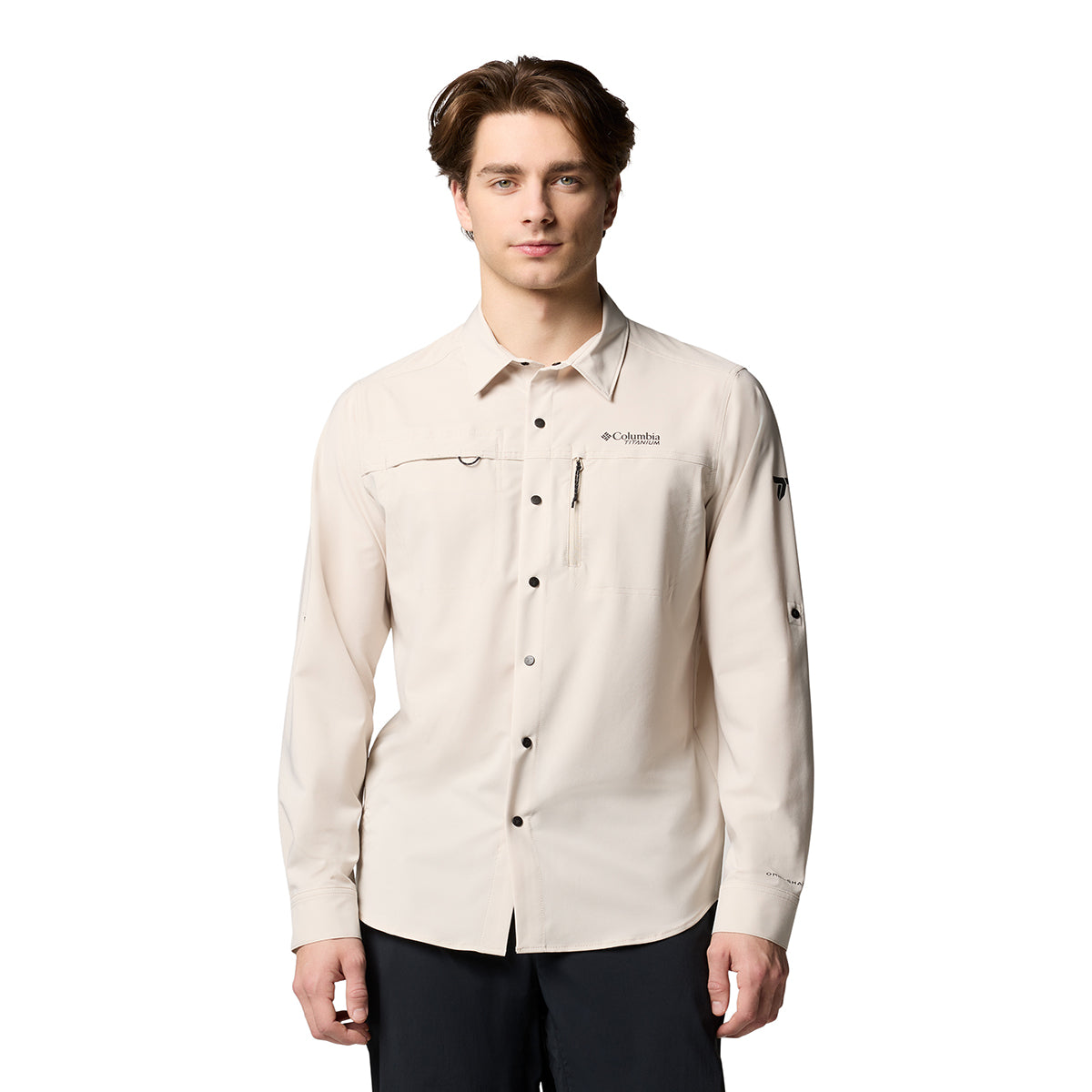 Camisa Manga Larga Summit Valley Woven Omni-Shade Gris