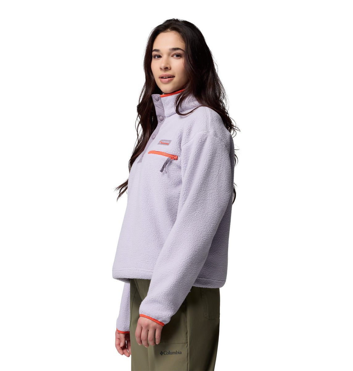 Polar Helvetia Snap Fleece  Lila