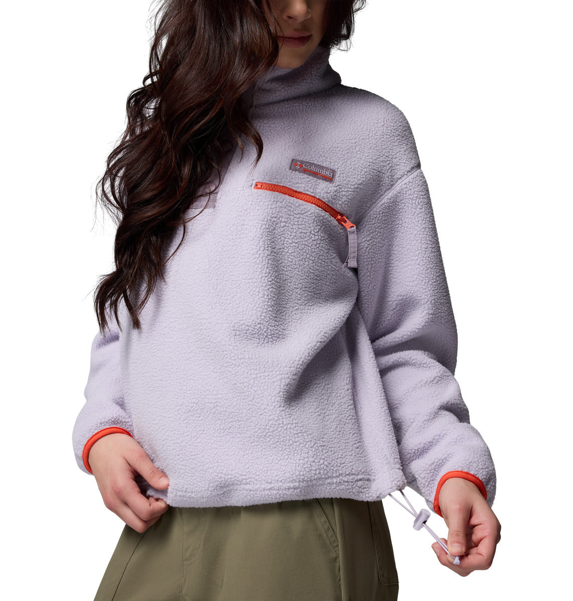 Polar Helvetia Snap Fleece  Lila