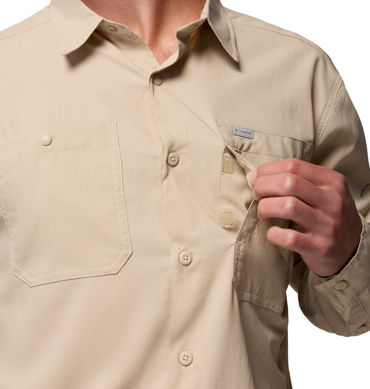 Remera Silver Ridge Utility Omni-Shade Beige