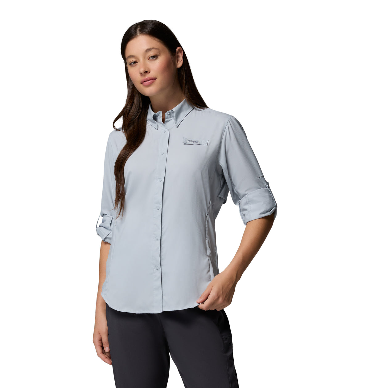 Camisa Manga Larga Tamiami Ii Ls Shirt Omni-Shade Gris