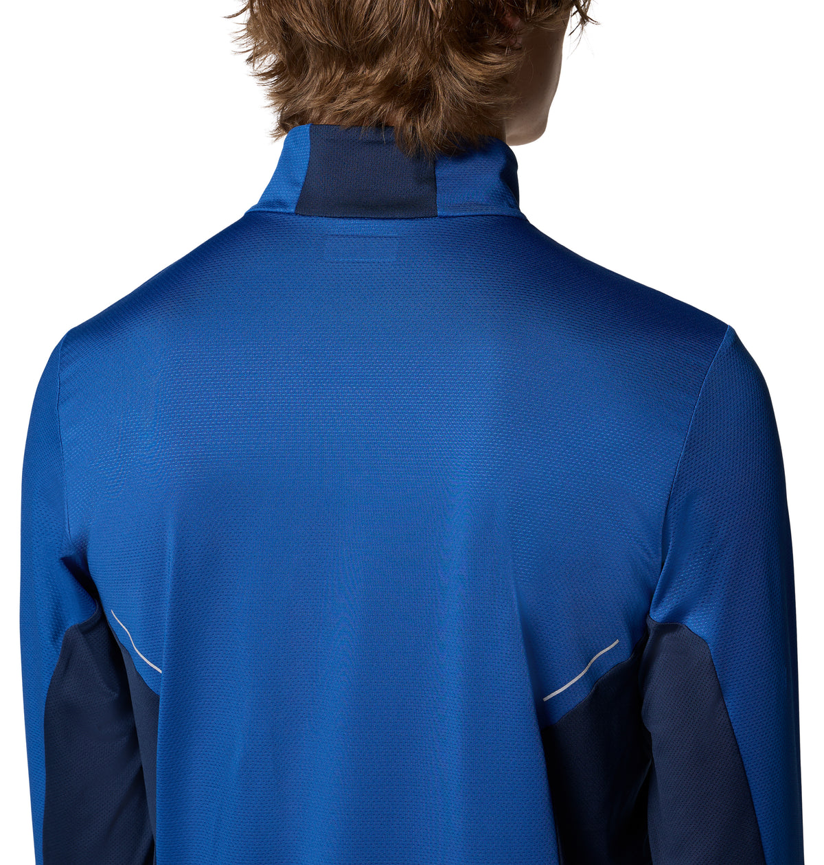 Remera Manga Larga Three Pitch Half Zip Omni-Wick Azul