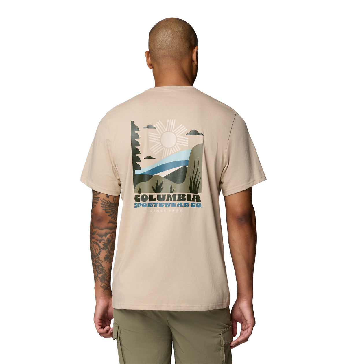 Remera Csc Outdoor Back  Beige