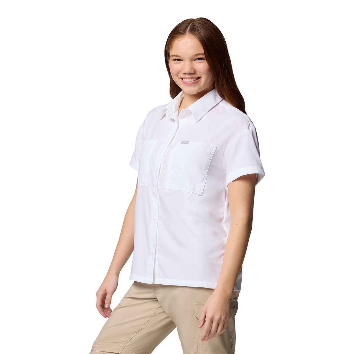 Camisa Manga Corta Silver Ridge Utili Omni-Shade Blanco