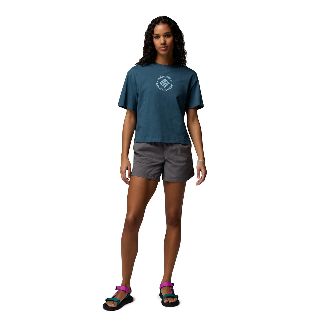 Remera Rolling Bend Graphic  Azul