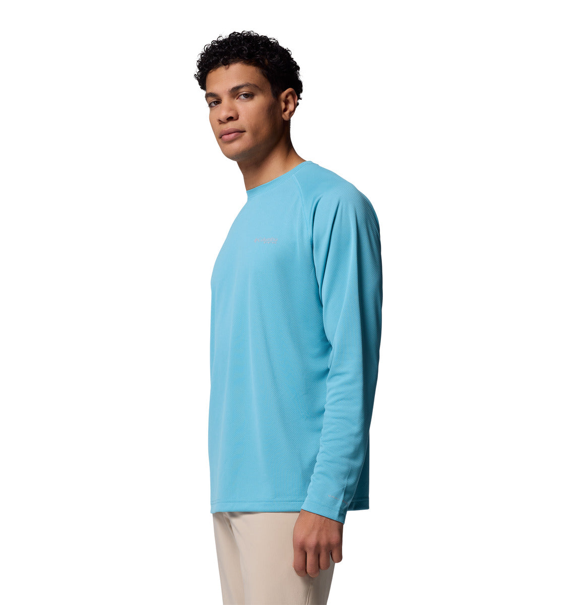 Remera Pfg Solar Stream Ls Omni-Wick Azul