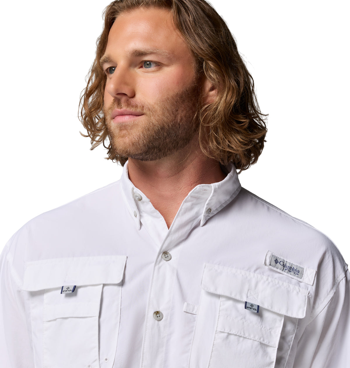 Camisa Manga Larga Bahama Ii L/S Shirt Omni-Shade Blanco
