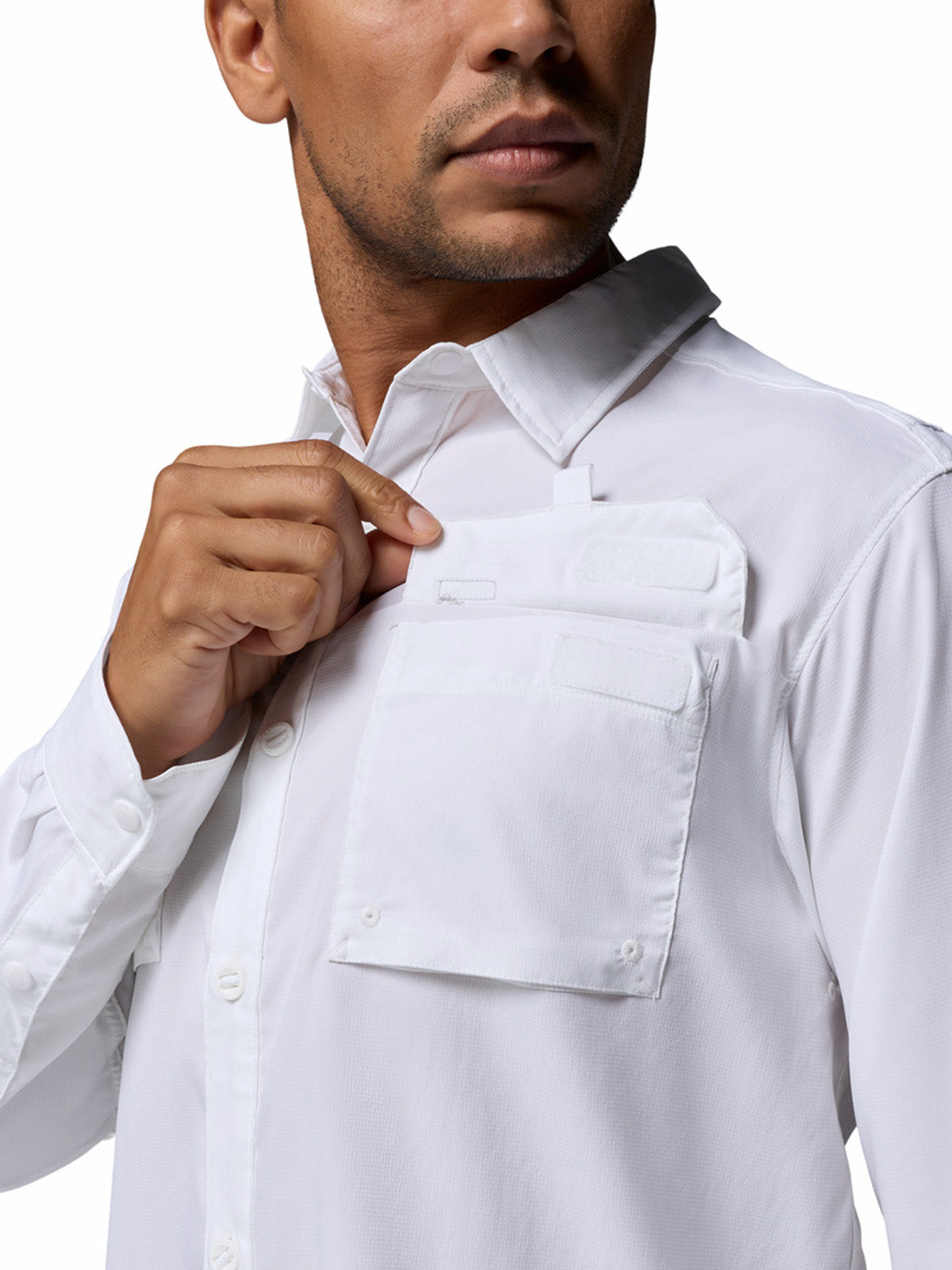 Camisa Manga Larga Silver Ridge Utility Omni-Shade Blanco
