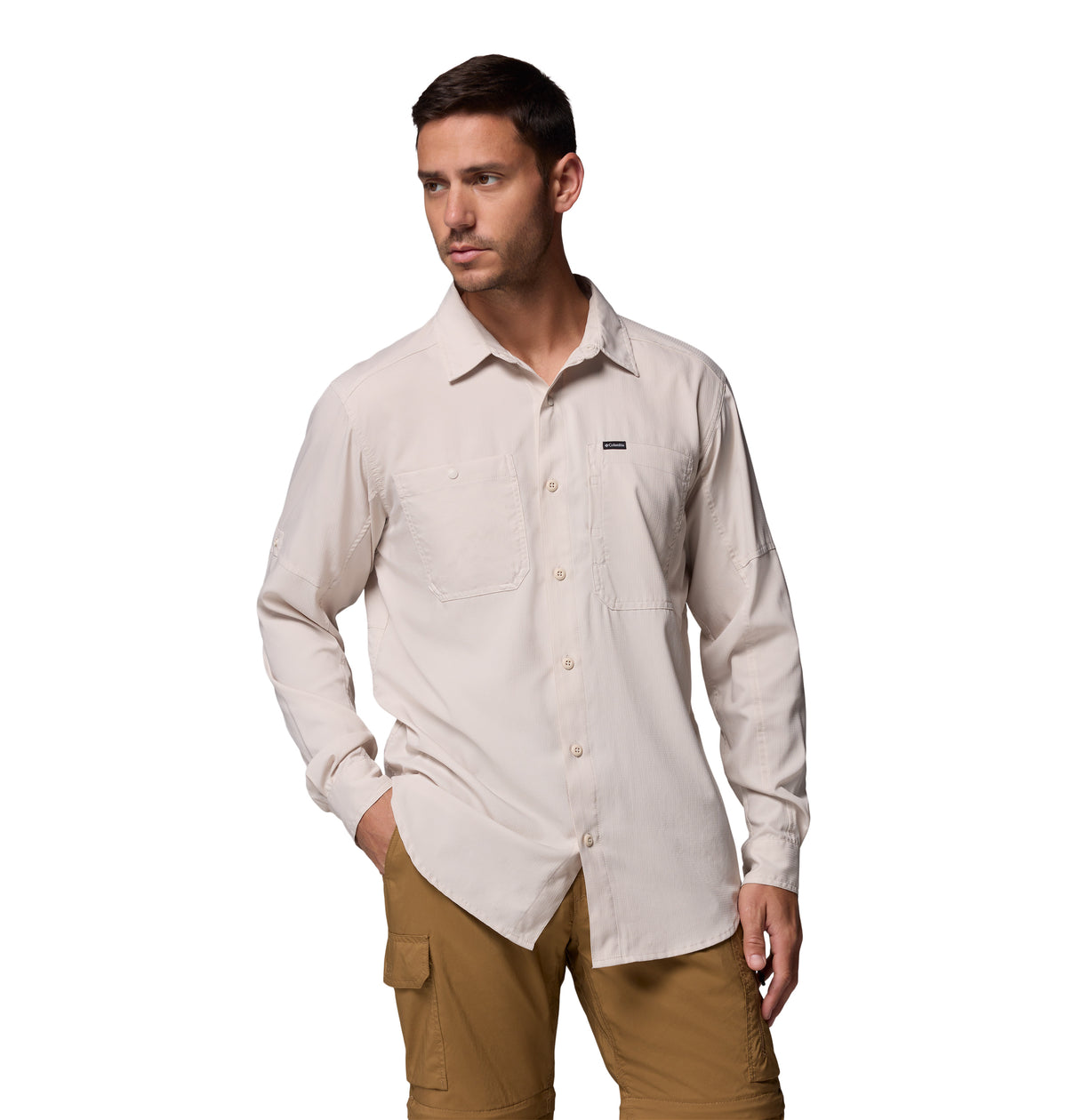 Camisa Manga Larga Silver Rdg Lg Sleeve Omni-Shade Gris