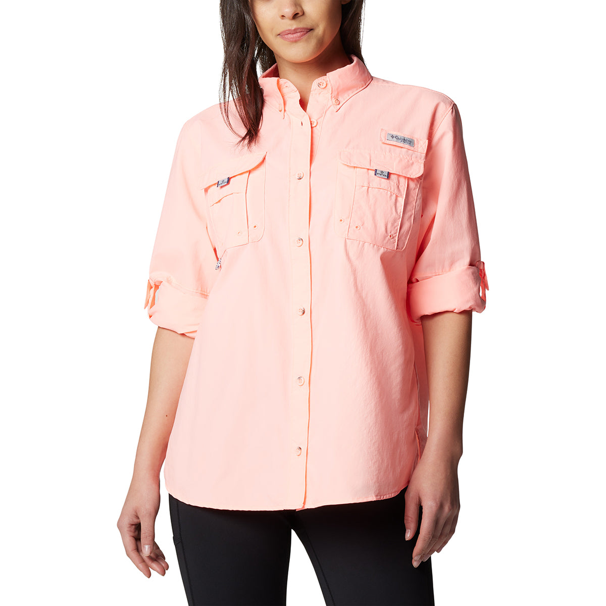 Camisa Manga Larga Womens Bahama Ii Ls Omni-Shade Rosado