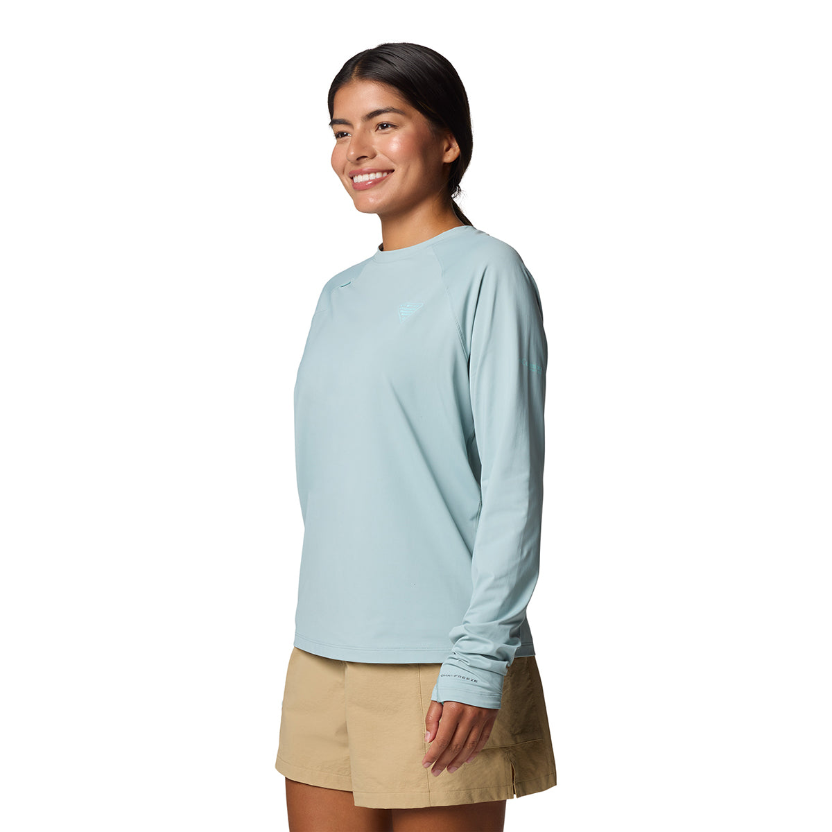 Remera Manga Larga Wild Cast Sun Shirt Omni-Wick Azul