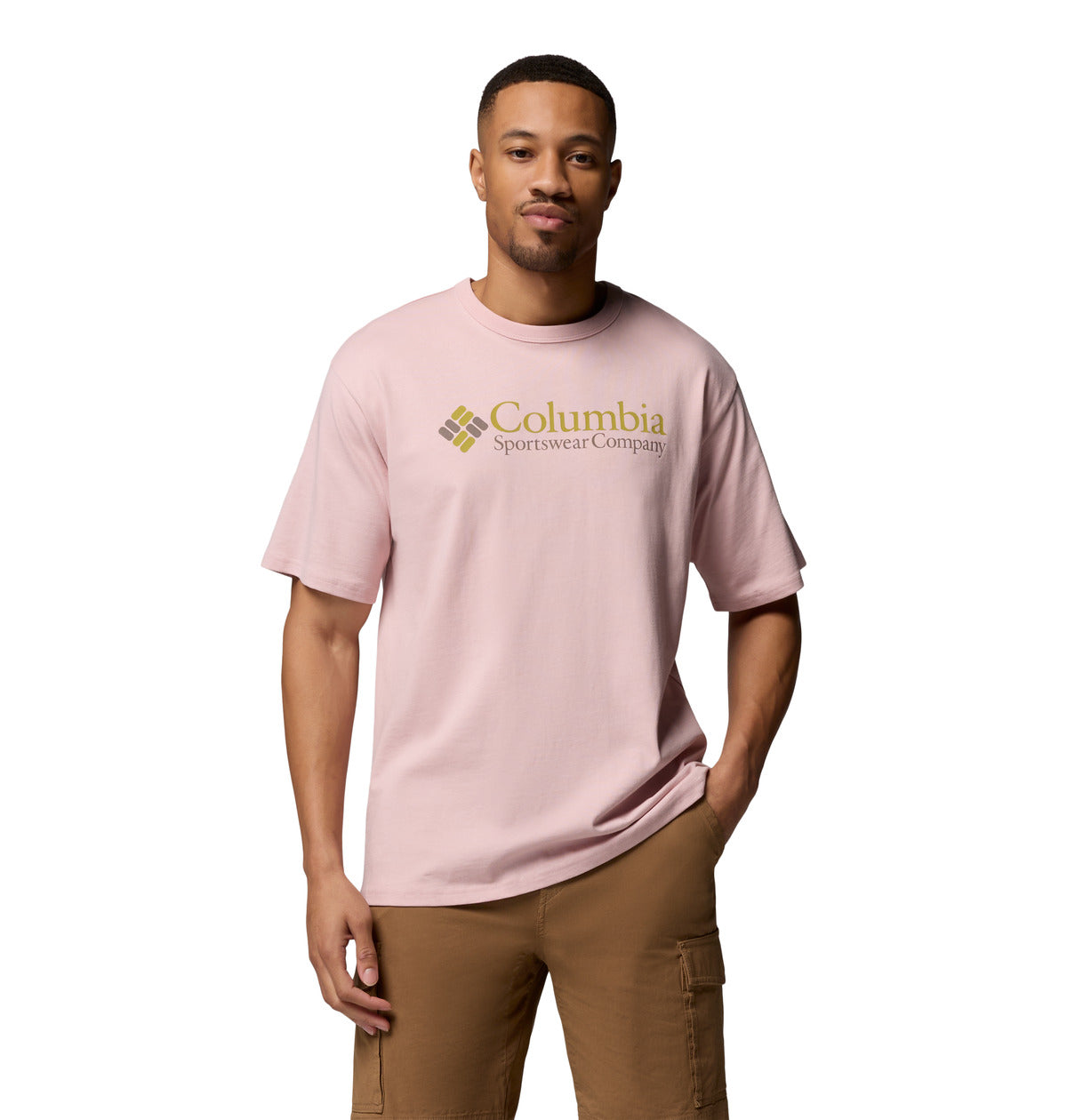 Remera Csc Heavyweight Logo Omni-Shade Rosado
