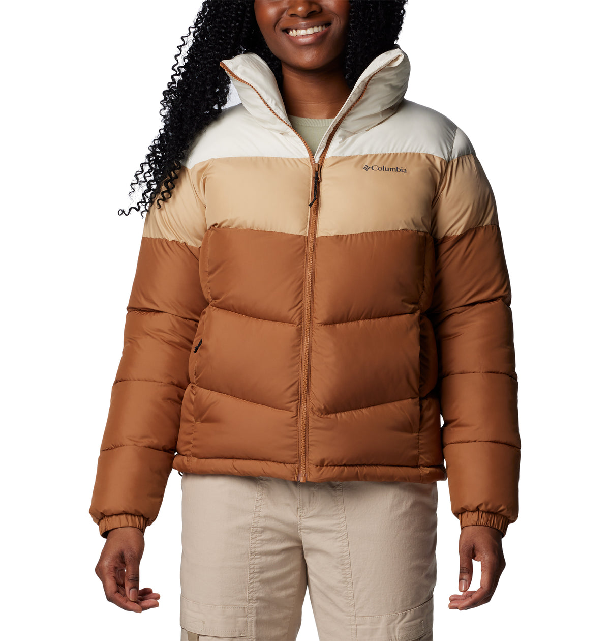 Campera Puffect Ii Colorbloc Omni-Shield Marrón