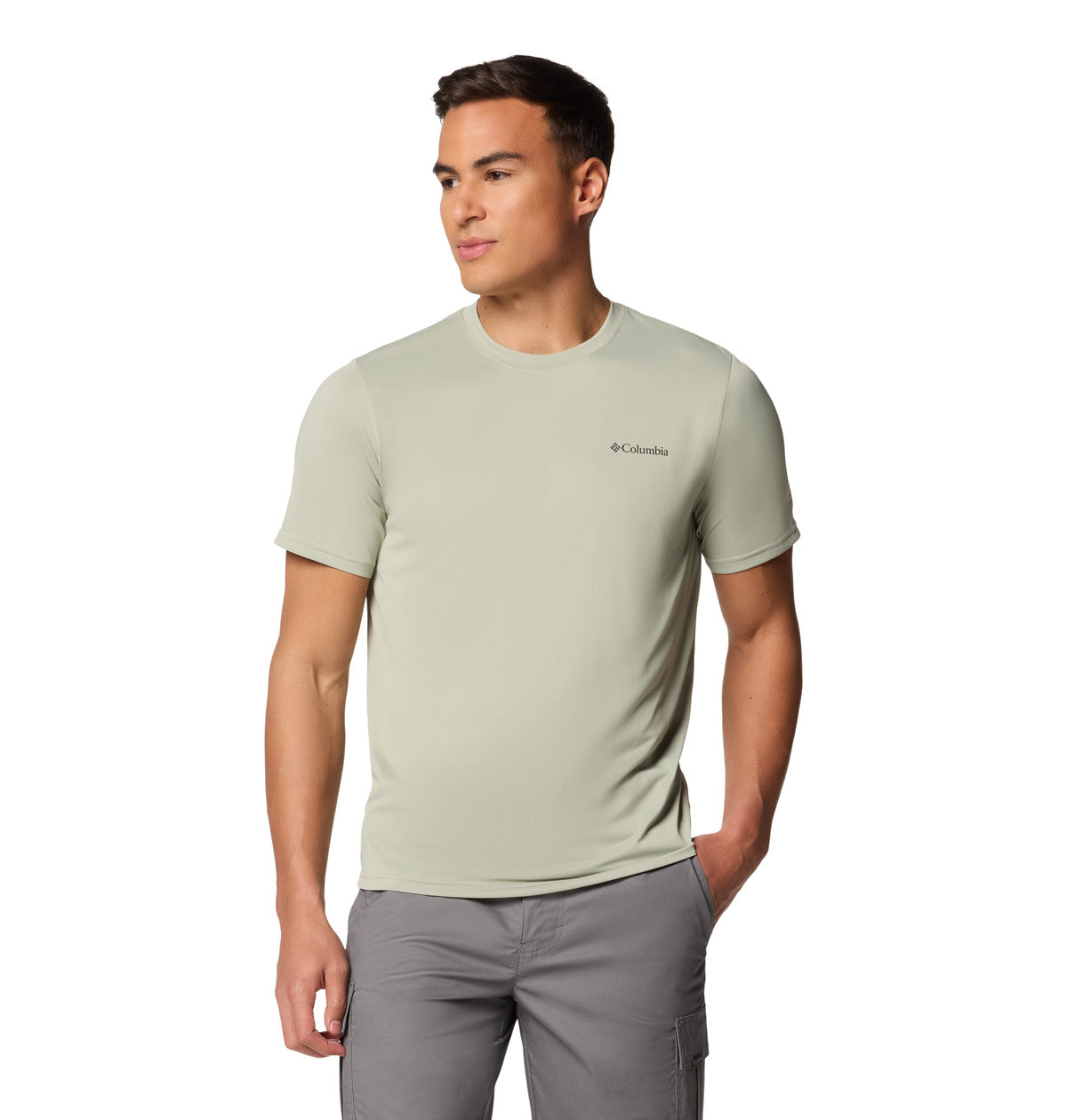 Remera Columbia Hike Crew Omni-Wick Verde