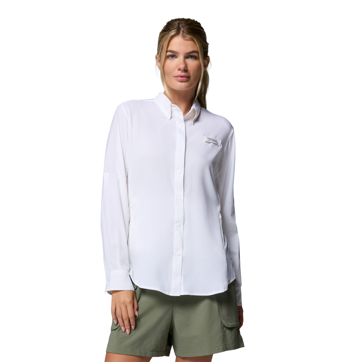 Camisa Manga Larga Tamiami Ii Ls Shirt Omni-Shade Blanco