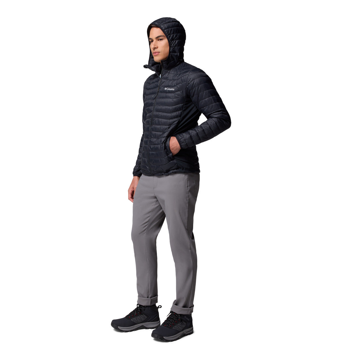 Cortaviento Powder Pass Hybrid Omni-Shield Negro