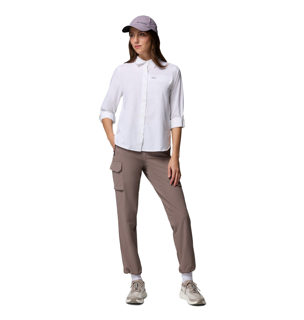 Remera Silver Ridge Utility Omni-Shade Blanco