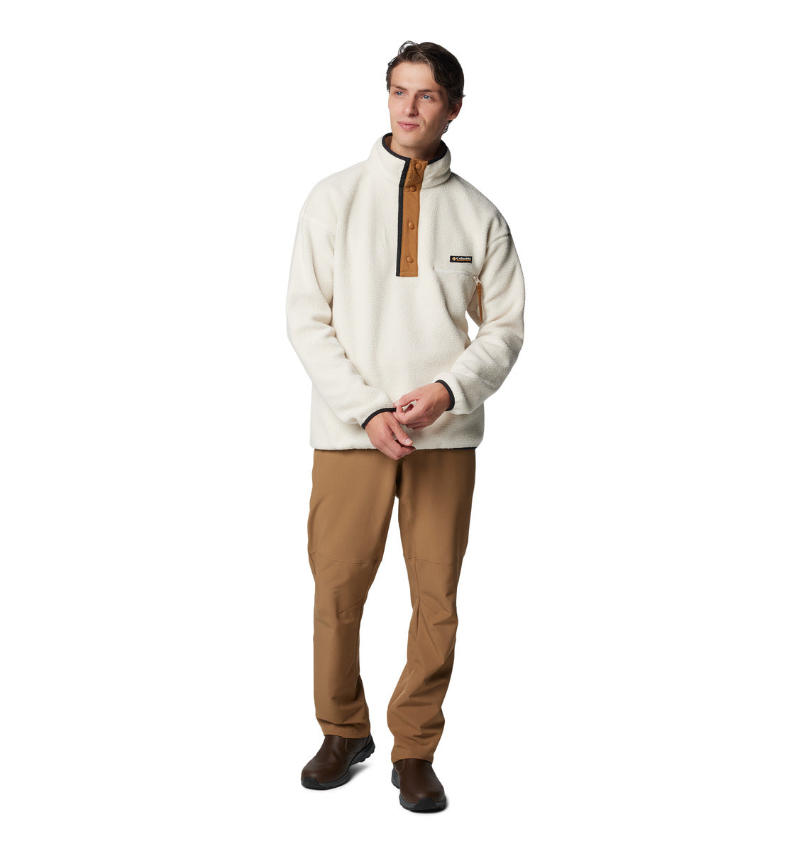 Polar Helvetia Snap Fleece  Blanco
