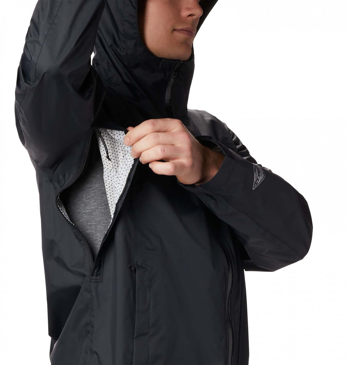 Impermeable Evapouration Jacket Trail Negro