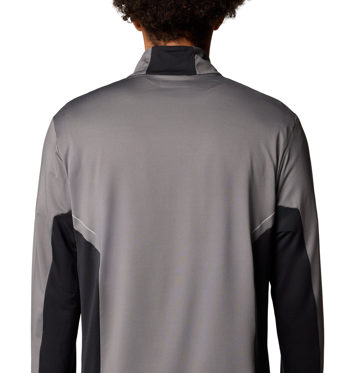 Remera Manga Larga Three Pitch Half Zip Omni-Wick Gris