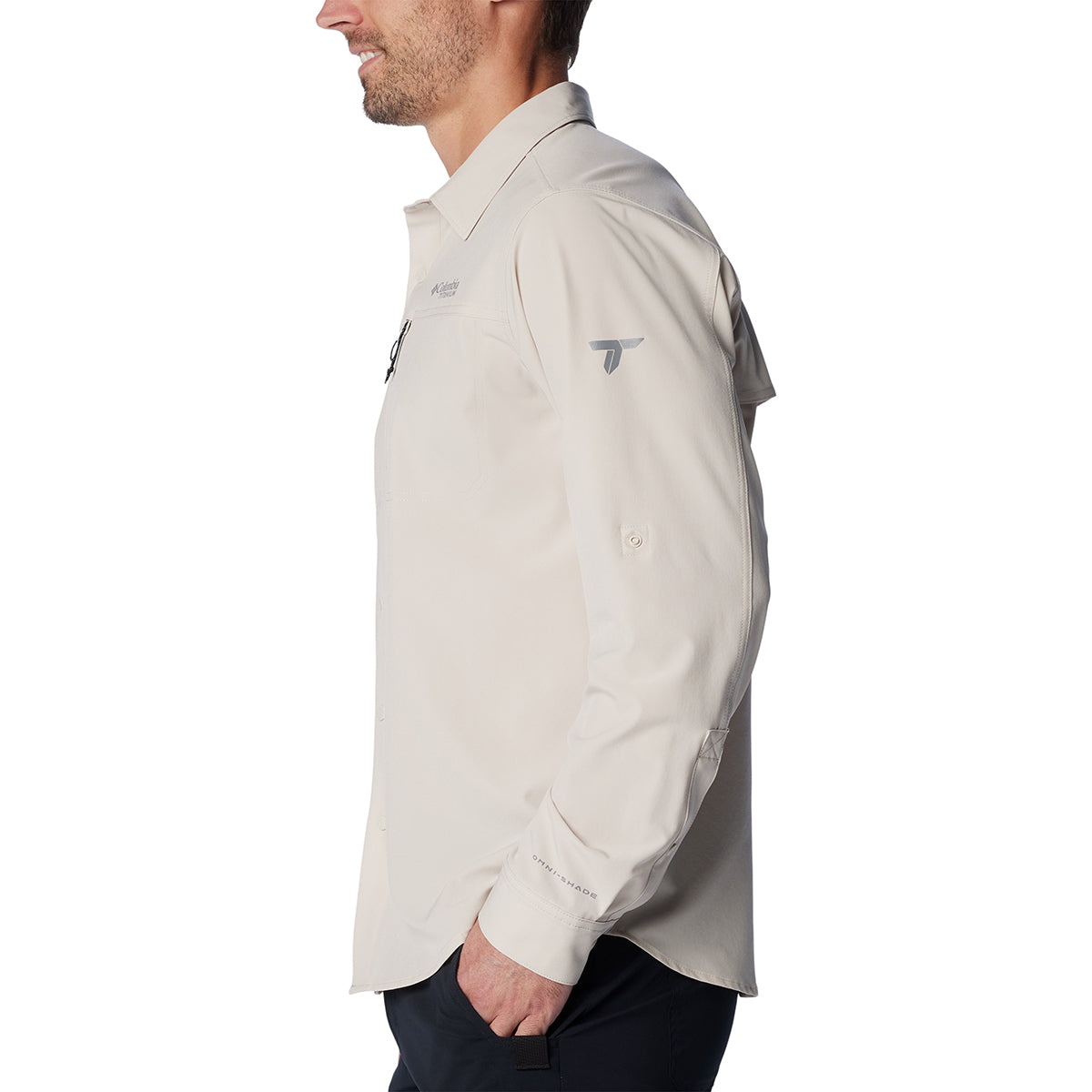 Camisa Manga Larga Summit Valley Woven Omni-Shade Gris