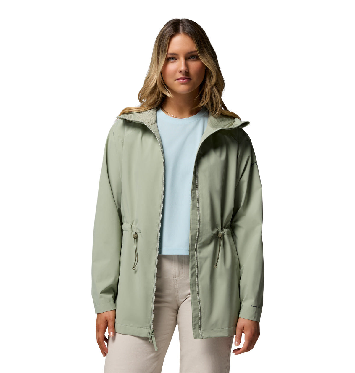 Impermeable Blossom Park Rain Omni-Tech Verde