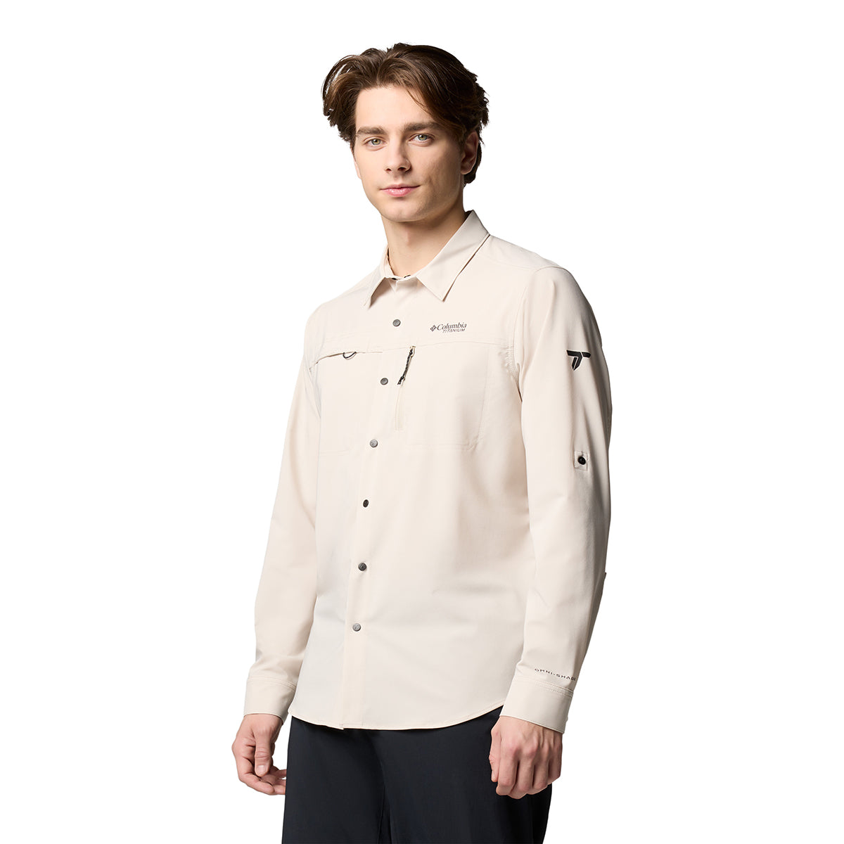 Camisa Manga Larga Summit Valley Woven Omni-Shade Gris
