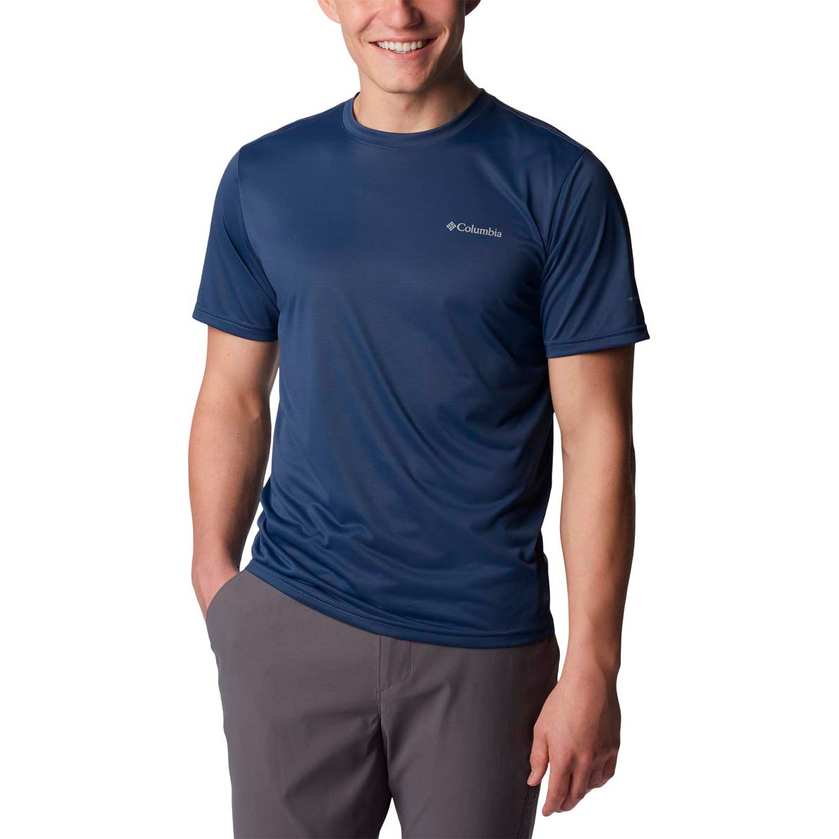 Remera Columbia Hike Crew Omni-Wick Negro