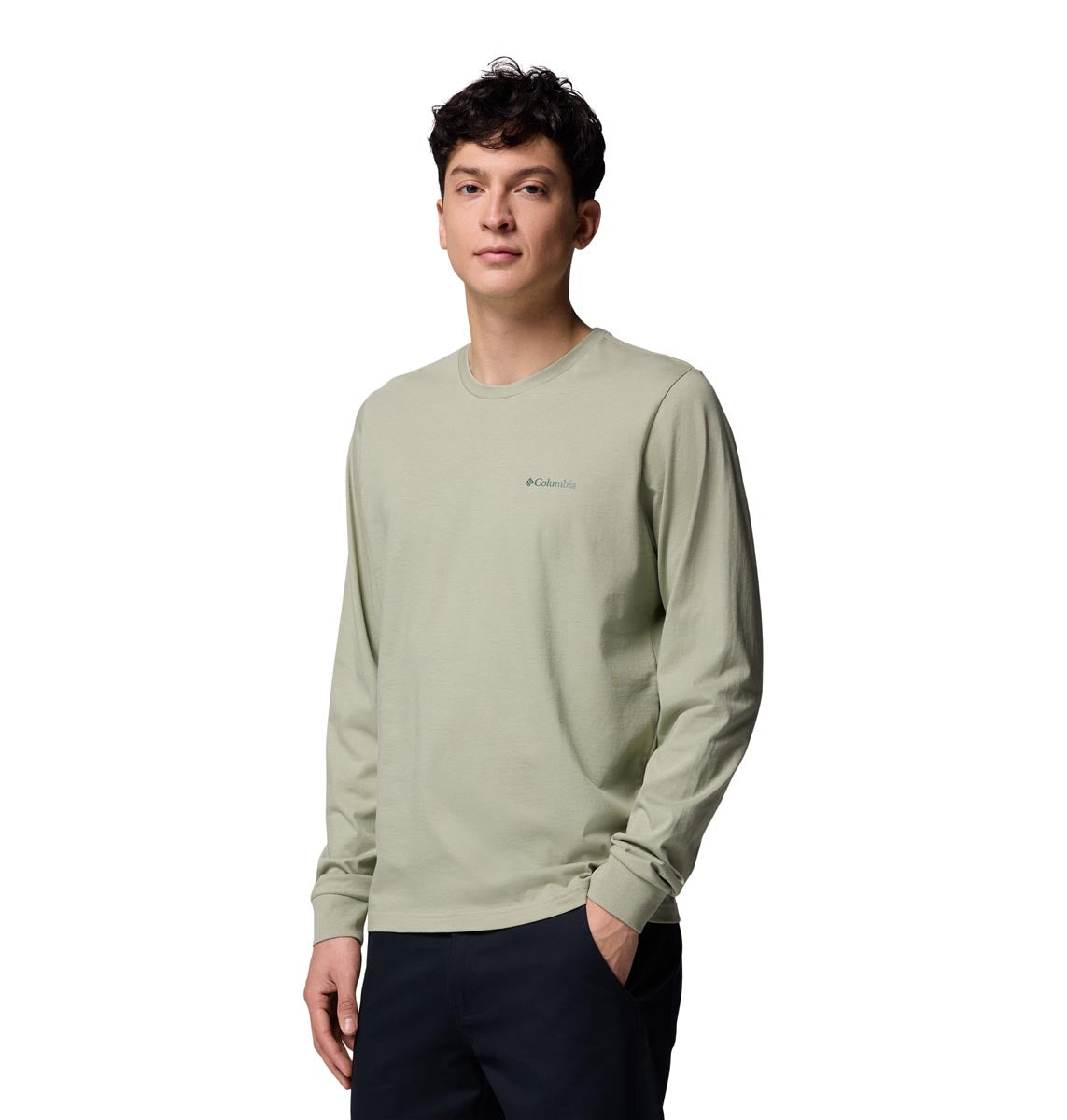 Remera Manga Larga Csc Seasonal Logo Ls  Verde