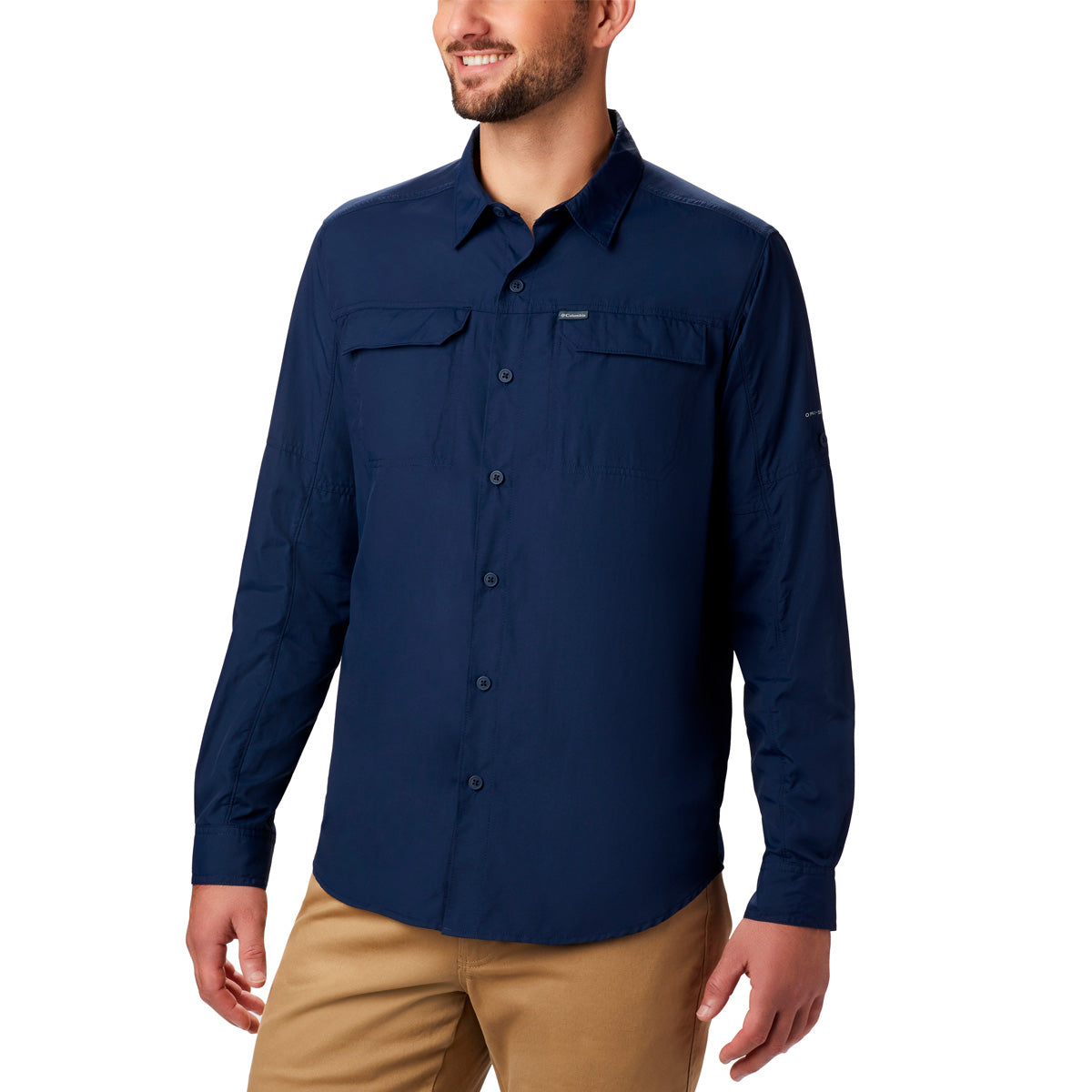 Camisa Manga Larga Silver Ridge 2 Long Omni-Shade Azul Marino