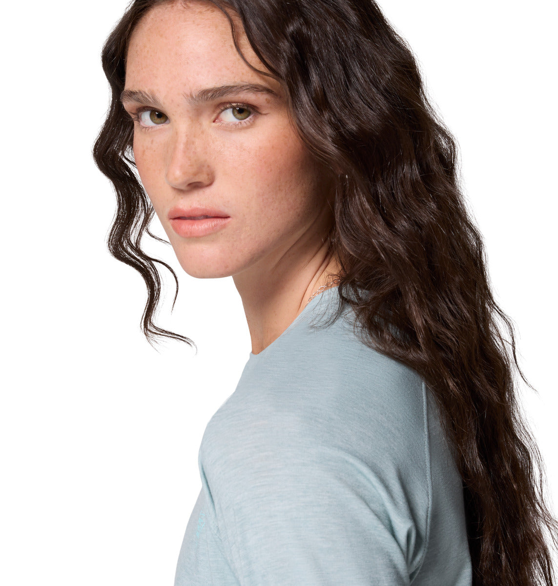 Remera Uncharted Knit Ls Omni-Wick Azul Marino
