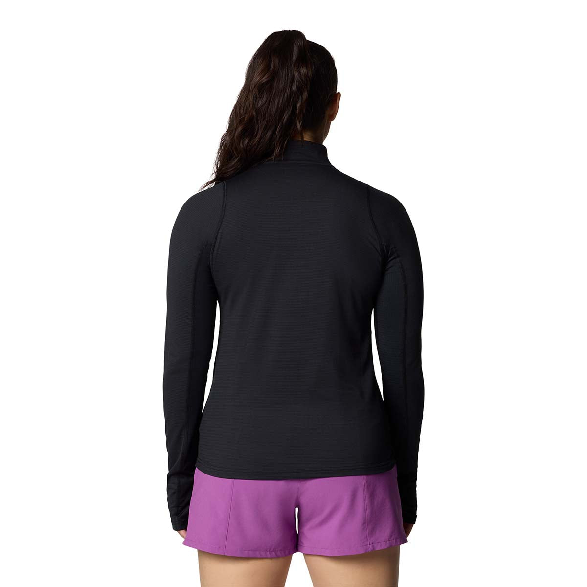 Remera Manga Larga Weekend Ascent Half Omni-Shade Negro