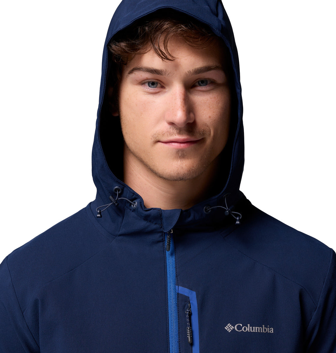 Camisa Tech Softshe Hoodie Omni-Shield Azul Marino