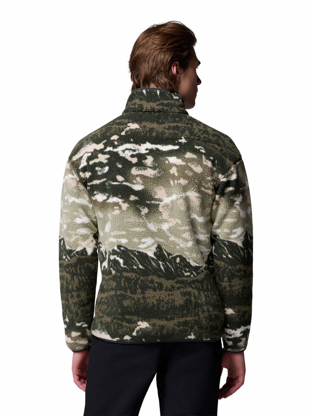Polar Helvetia Snap Fleece  Verde