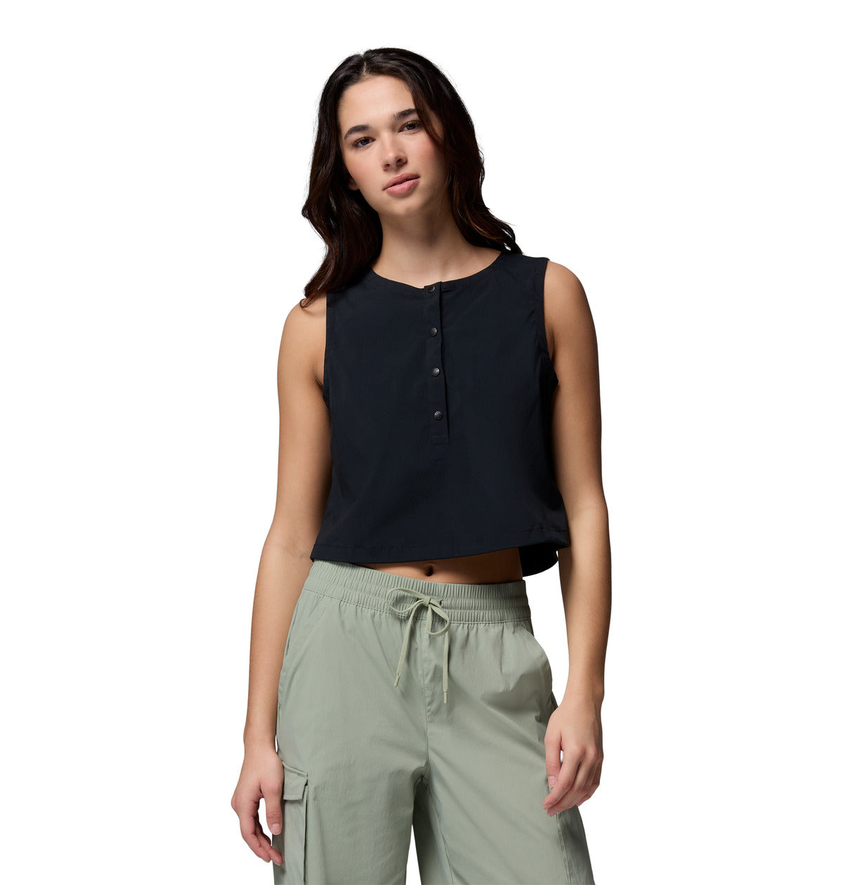 Remera Chill Creek Woven Omni-Freeze Negro