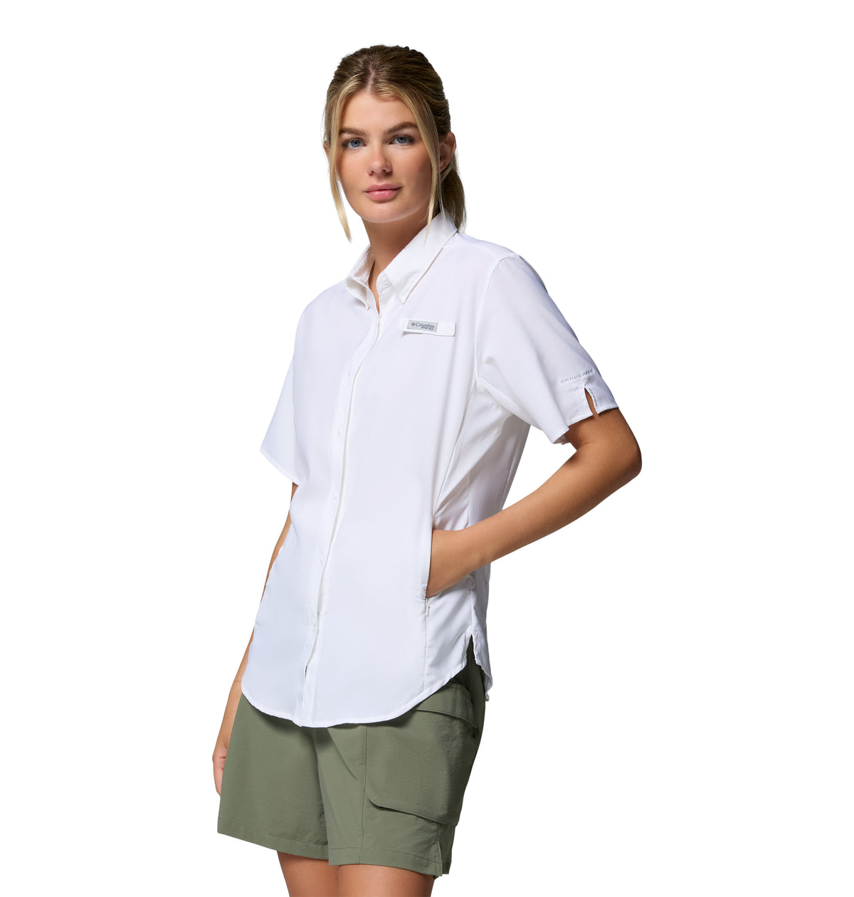 Camisa Manga Corta Tamiami Ii Ss Shirt Omni-Shade Blanco