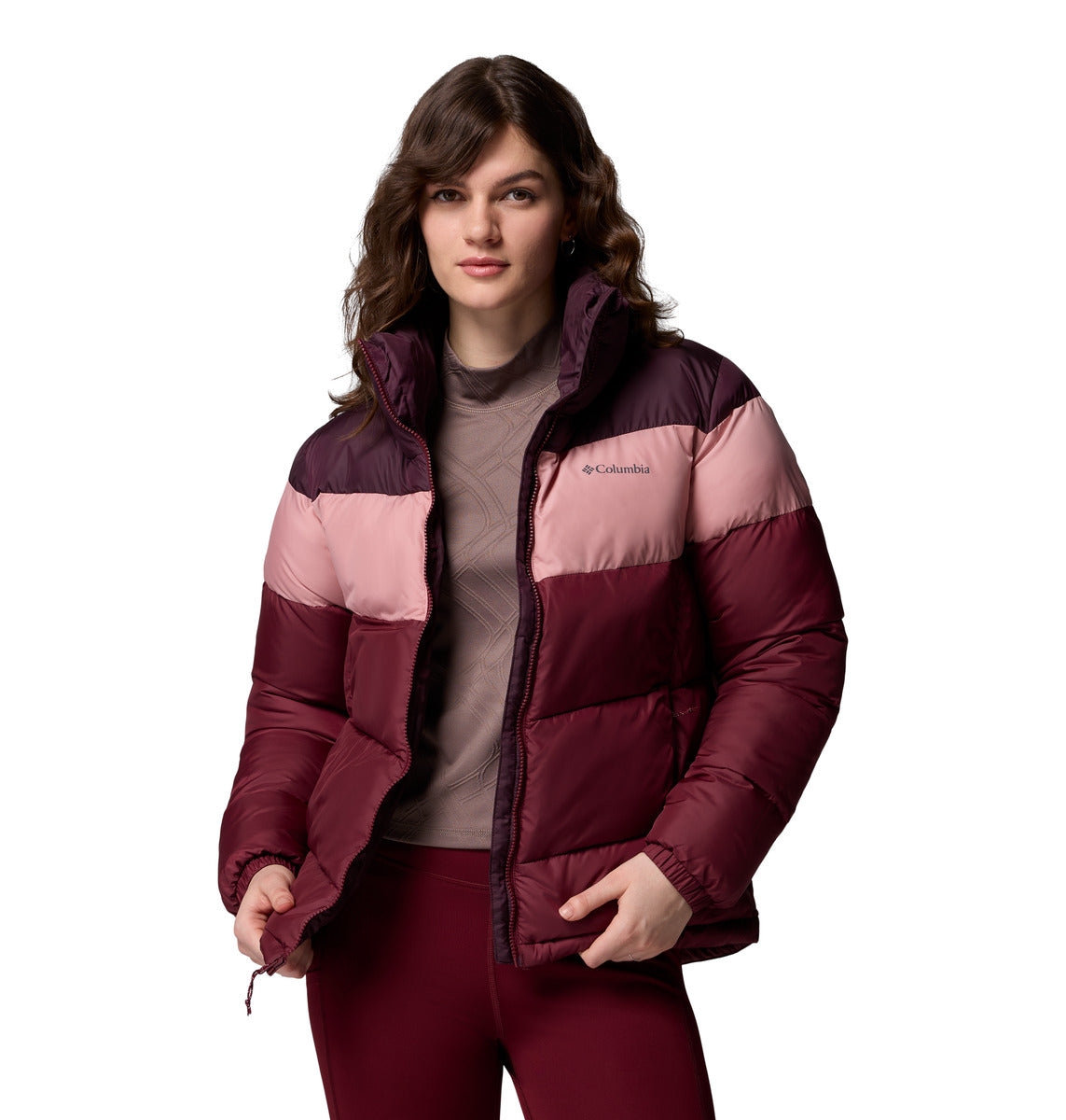 Chaqueta Puffect Ii Colorbloc Omni-Shield Bordó