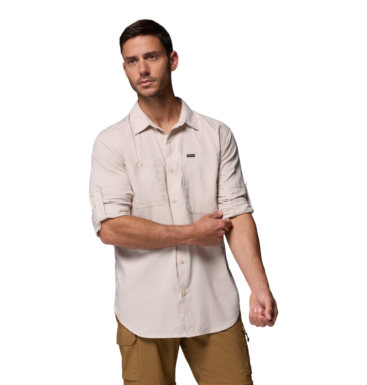 Camisa Manga Larga Silver Rdg Lg Sleeve Omni-Shade Gris
